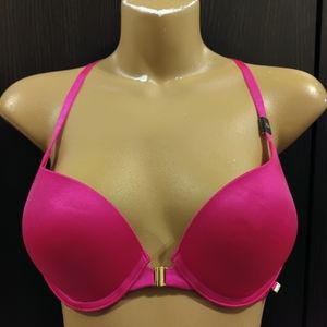 Victoria Secret hot pink push up strappy bra 32C